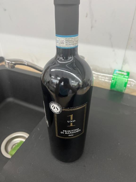1thung x6 Rượu vang đỏ UNO Primitivo di Manduria DOC 750ml